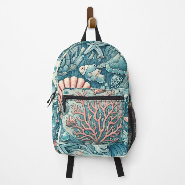 Item preview, Turtle - Colourful Pastel Scuba Diving Pattern designed and sold by SLGA-Designs.