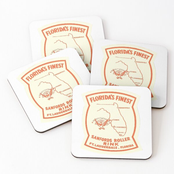 Item preview, Sanfords Roller Rink Fort Lauderdale Florida Roller Skating Rink Sticker Decal Label Design 2 designed and sold by tislord.
