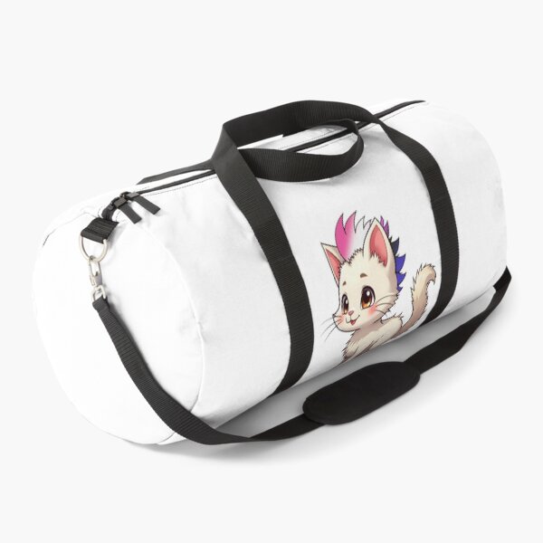 Item preview,  Adorable Kawaii Kitty with Cute Genderfluid Pride Rainbow Mohawk designed and sold by Travelslightly.
