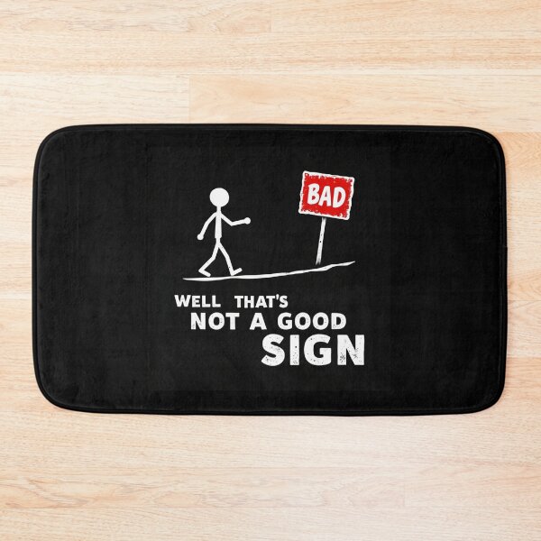Item preview, Funny Stickman - Bad Sign designed and sold by Fab-Haven.