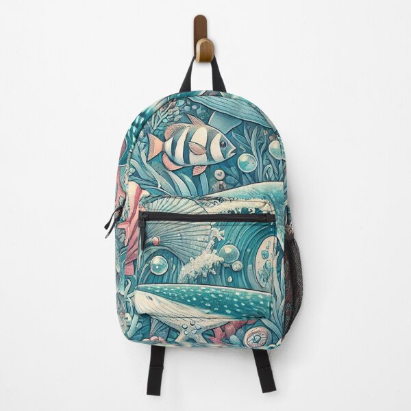 Item preview, Whale Shark - Colourful Pastel Scuba Diving Pattern designed and sold by SLGA-Designs.
