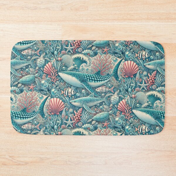 Item preview, Whale Shark - Colourful Pastel Scuba Diving Pattern designed and sold by SLGA-Designs.
