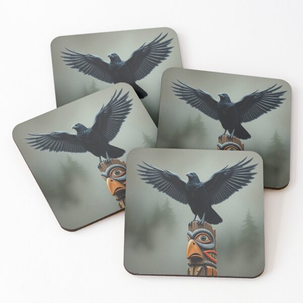 Item preview, Raven and Totem Pole designed and sold by Skye Ryan-Evans.