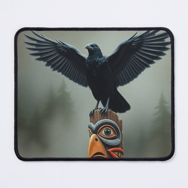 Item preview, Raven and Totem Pole designed and sold by Skye Ryan-Evans.