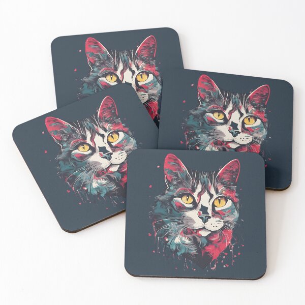 Item preview, LOVE Cat, Cat Love. Cats lover, Cat, Cats, Heart cats, love designed and sold by GOLDENGARDENART.
