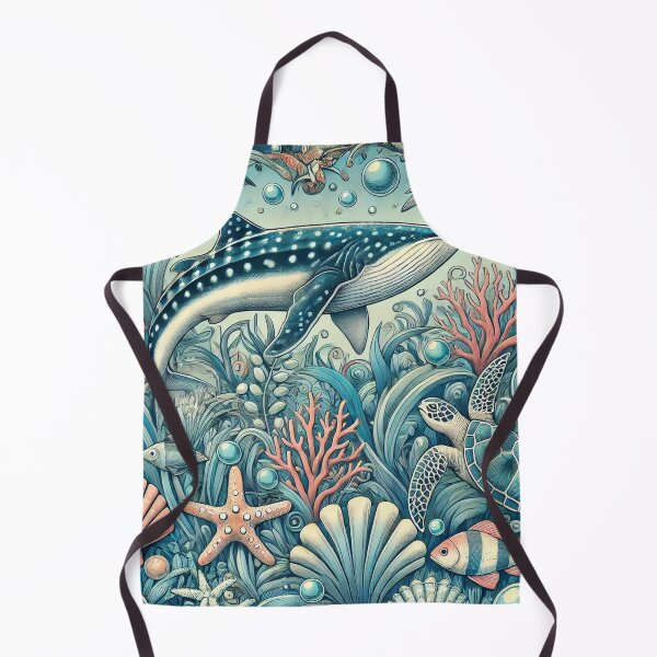 Item preview, Whale Shark 2.0 - Colourful Pastel Scuba Diving Pattern designed and sold by SLGA-Designs.