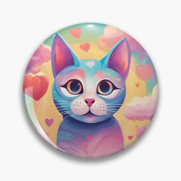 Item preview, Sweet Colorful Cat, Cat Love. Cats lover, Cat, Cats, Heart cats, love, Sweet Cat, designed and sold by GOLDENGARDENART.