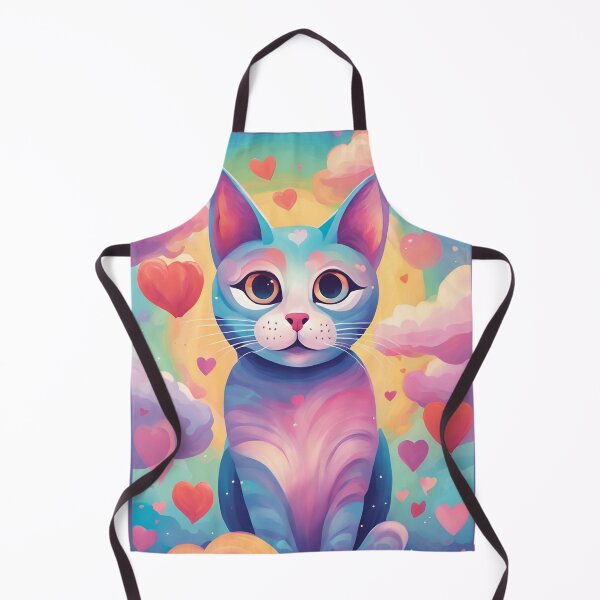 Item preview, Sweet Colorful Cat, Cat Love. Cats lover, Cat, Cats, Heart cats, love, Sweet Cat, designed and sold by GOLDENGARDENART.