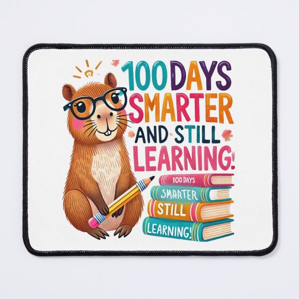 Item preview, 100 Days Smarter and Still LEARNING.Capybara. designed and sold by v-100.