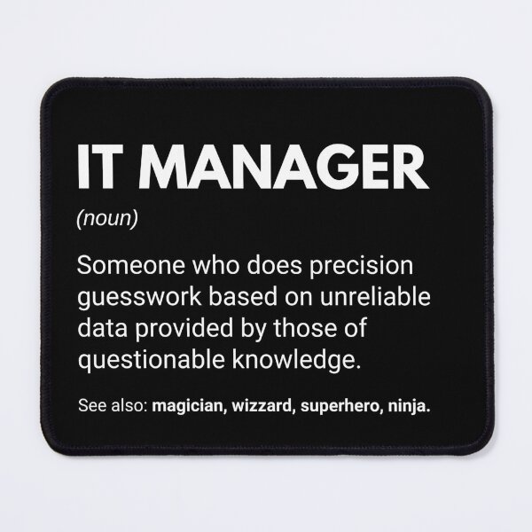 Item preview, It Manager Definition Funny Tech Engineer designed and sold by CuteLovelyDesigns.