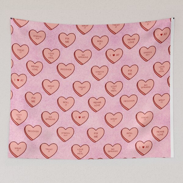 Item preview, Candy Heart Pattern Athletic Training designed and sold by Lilbluey.
