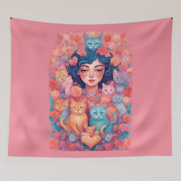 Item preview, Cat Love. Cats lover, Cat, Cats, Heart cats, love, Sweet Cat, designed and sold by GOLDENGARDENART.