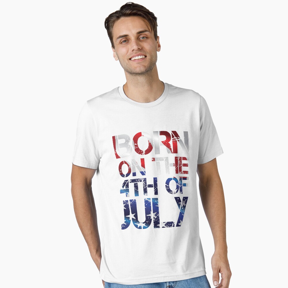 Birthday Independence Day - Born on the 4th of July! Greeting Card