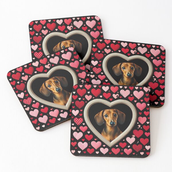 Item preview, Dachshund in a Heart  designed and sold by Flowrena.
