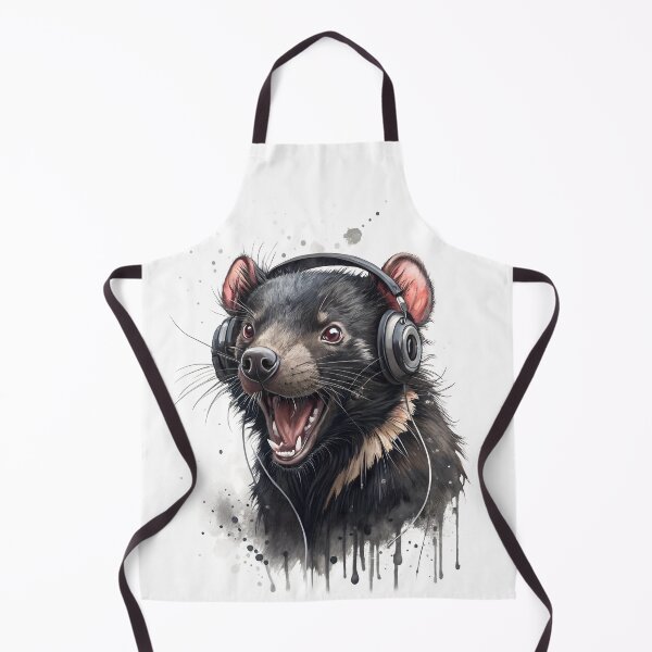 Item preview, Cool Tasmanian Devil wearing headphones designed and sold by glenwith1na.