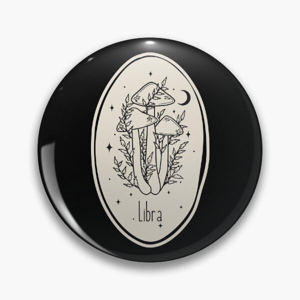 Item preview, Libra line art mushroom designed and sold by DesignCollectiv.
