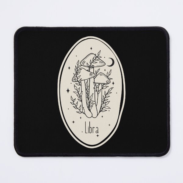 Item preview, Libra line art mushroom designed and sold by DesignCollectiv.