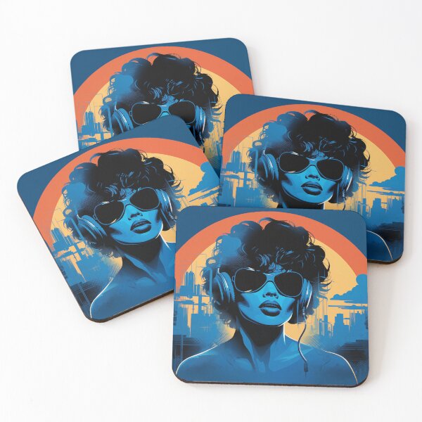 Item preview, Retro Urban Portrait - Melody at Sunset designed and sold by djovan.