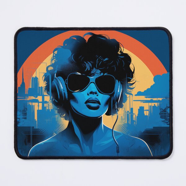 Item preview, Retro Urban Portrait - Melody at Sunset designed and sold by djovan.