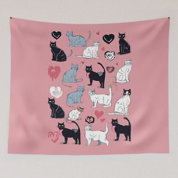 Item preview, Cat Love. Cats lover, Cat, Cats, Heart cats, love, Sweet Cat, designed and sold by GOLDENGARDENART.