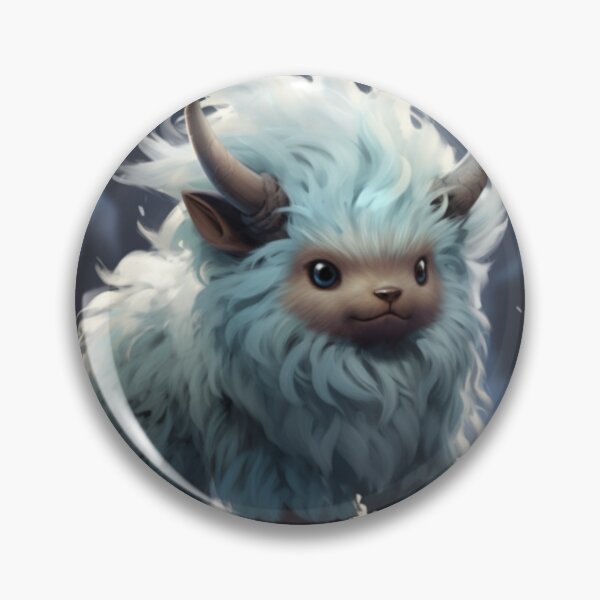 Item preview, Fluffy Snow Creature designed and sold by Solace Sparkles.