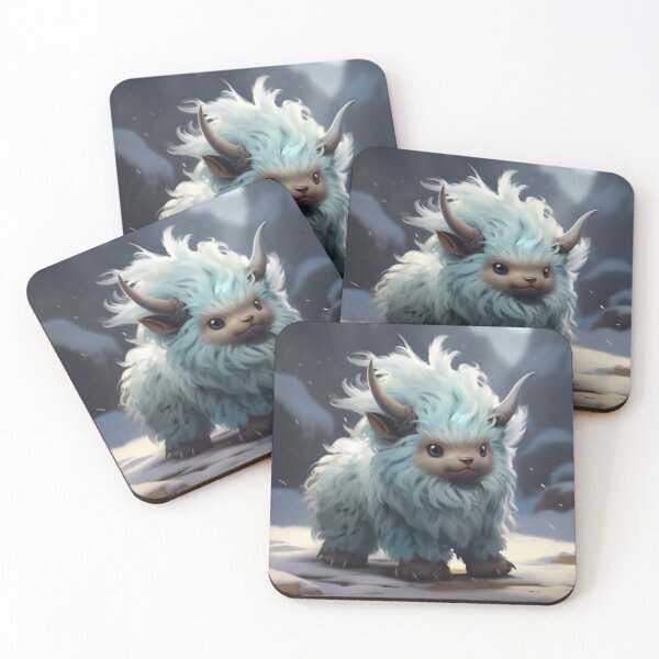 Item preview, Fluffy Snow Creature designed and sold by Solace Sparkles.