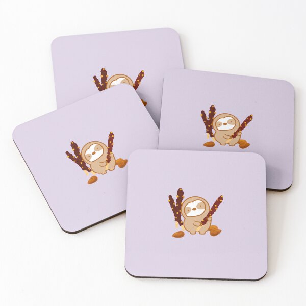 Item preview, Cute Chocolate Pocky Sloth designed and sold by theslothinme.