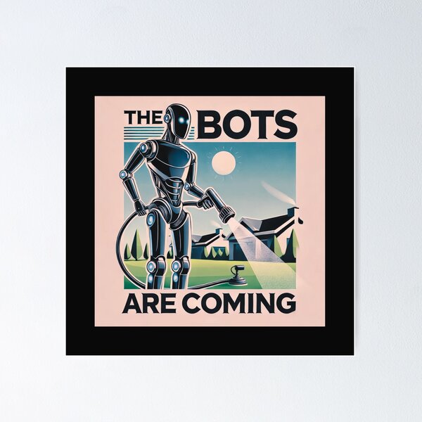 Item preview, the bots are coming designed and sold by TEEJAMBOREE.