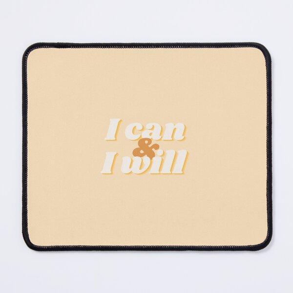 Item preview, I Can and I Will Inspirational Cute Aesthetic designed and sold by InkyDoodleDoo.
