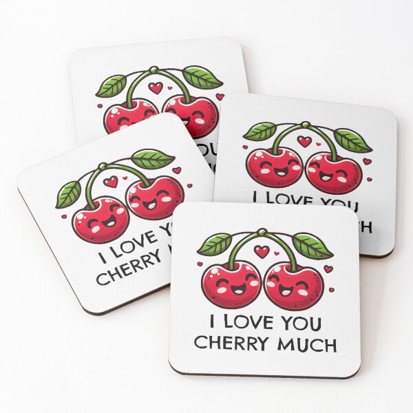 Item preview, I love you Cherry Much Valentines Day  designed and sold by BeaverFriends.