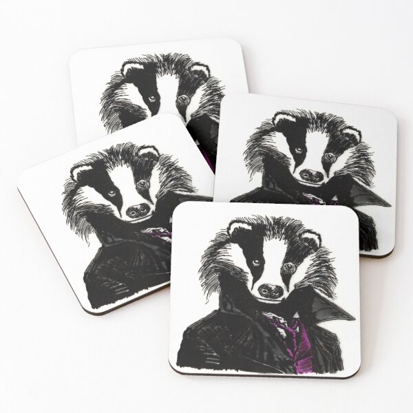 Item preview, The Most Interesting Badger in the World designed and sold by Scribbles & Doodles by Jinx.