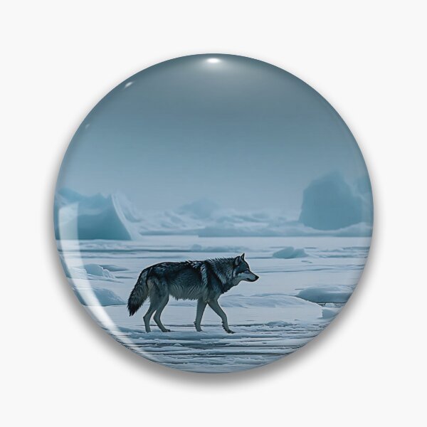 Item preview, Struggling Wolf on Icy Terrain designed and sold by daila70.