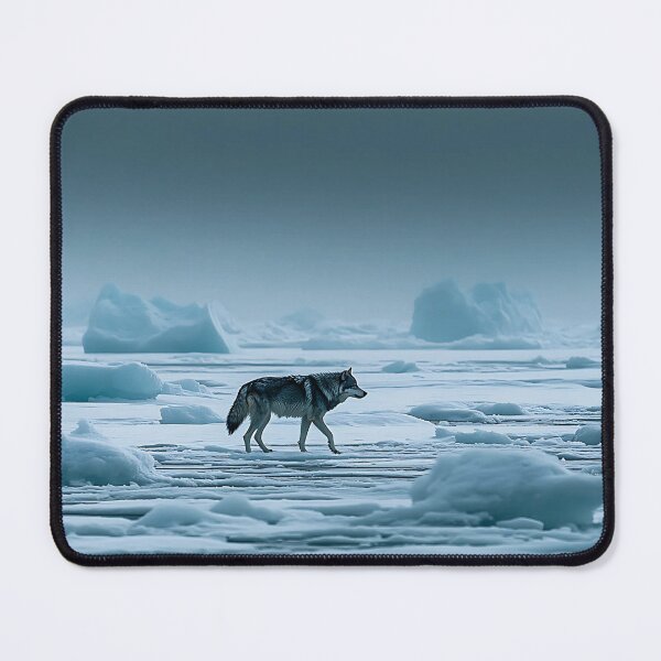 Item preview, Struggling Wolf on Icy Terrain designed and sold by daila70.