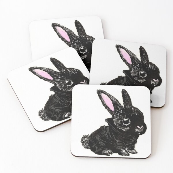 Item preview, Gothic Bunny designed and sold by Scribbles & Doodles by Jinx.
