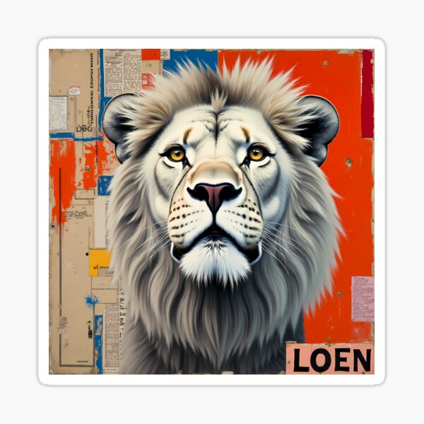 Item preview, Wild Majesty: Lion Collage Art designed and sold by anthonydesigncorner.
