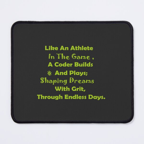 Item preview, Code Like an Athlete: Grit, Passion, and Innovation Design for Programmers and Sports Lovers designed and sold by Soft Strength Studio.