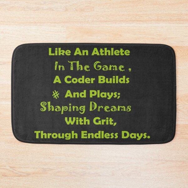 Item preview, Code Like an Athlete: Grit, Passion, and Innovation Design for Programmers and Sports Lovers designed and sold by Soft Strength Studio.