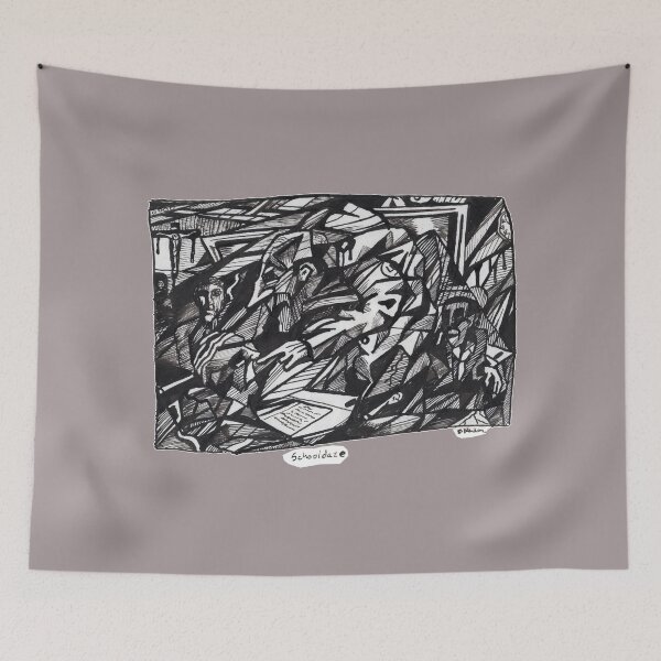 Item preview, Schooldaze, india ink drawing by Brian Benson designed and sold by Brian Benson.