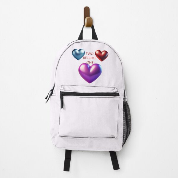 Item preview, Colorful hearts merging with 'Two Become One' text. designed and sold by hardingcarl2.