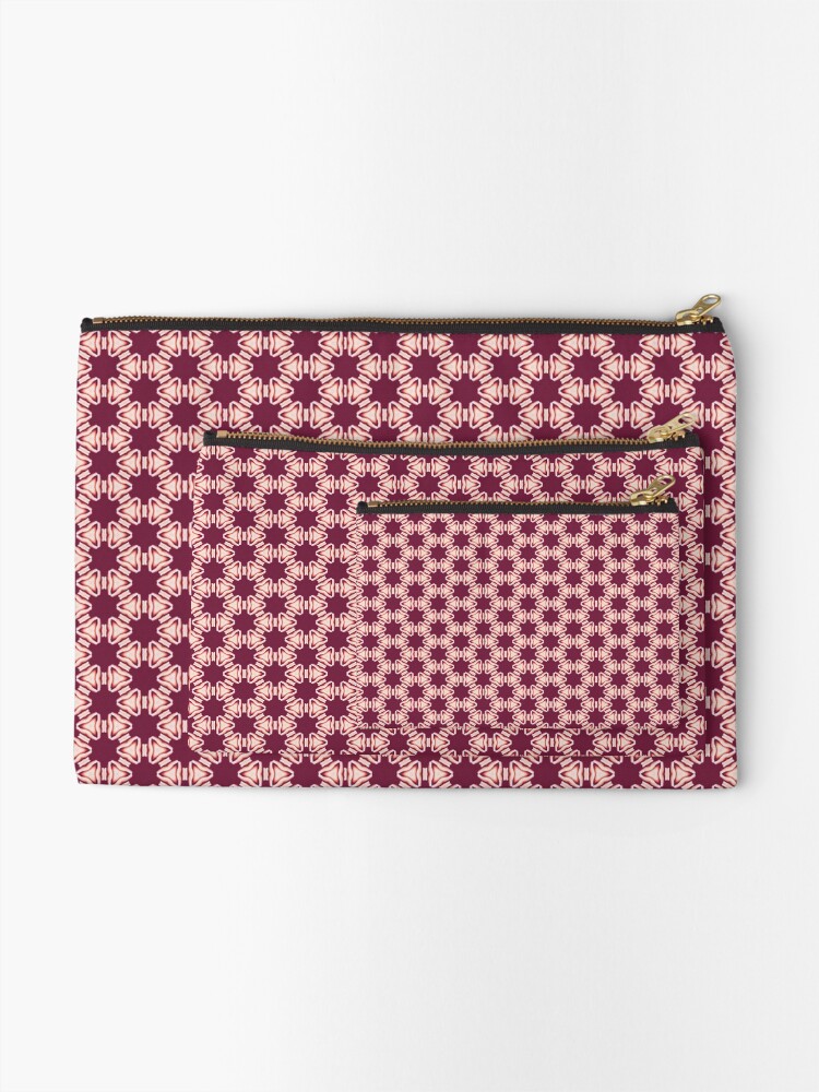 Thumbnail 2 of 4, Zipper Pouch, Electric Red Thread designed and sold by mackngraphics.