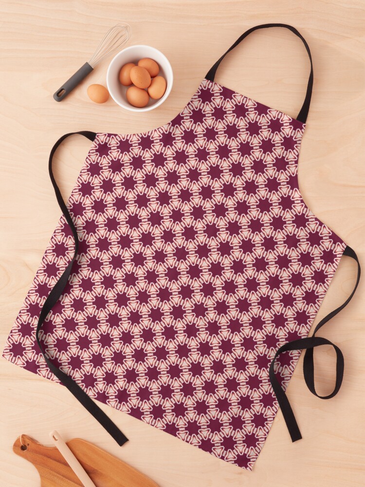 Thumbnail 1 of 6, Apron, Electric Red Thread designed and sold by mackngraphics.