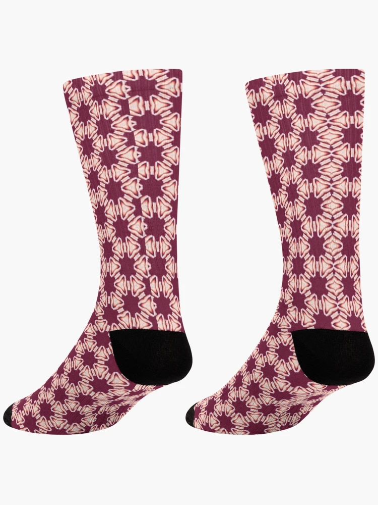 Thumbnail 4 of 5, Socks, Electric Red Thread designed and sold by mackngraphics.