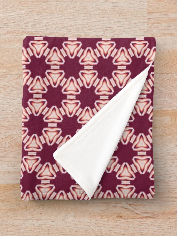 Thumbnail 3 of 6, Throw Blanket, Electric Red Thread designed and sold by mackngraphics.
