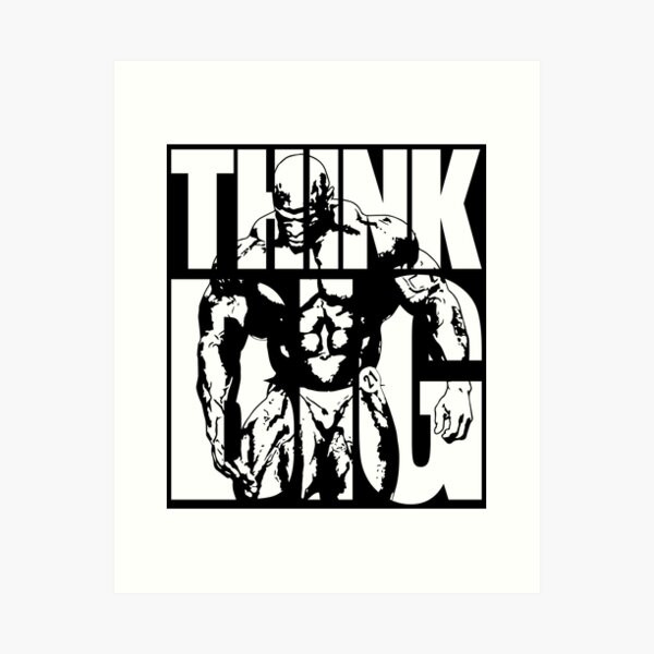 Item preview, Think Big, Ronnie Coleman - Bodybuilding Gym Motivation designed and sold by chantastical.