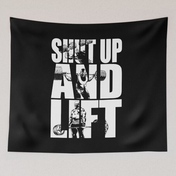 Item preview, Shut Up and Lift - Ronnie Coleman - Bodybuilding Gym Motivation designed and sold by chantastical.