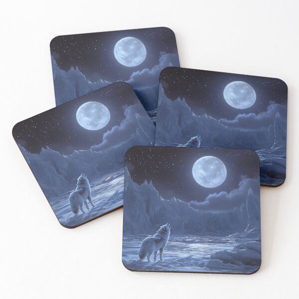 Item preview, Frozen Silence Wolf Among Icebergs designed and sold by daila70.