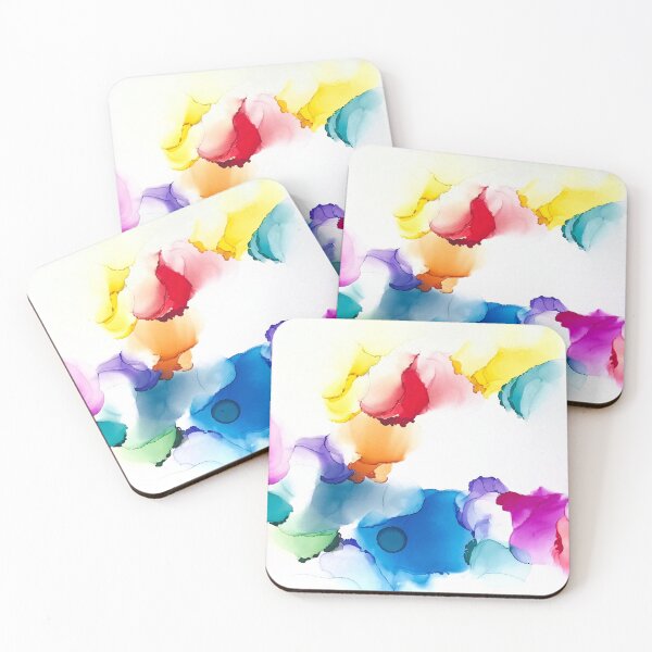 Item preview, Cheer You Up Abstract Colourful Alcohol ink designed and sold by Studio of Shapes and Spectrum.