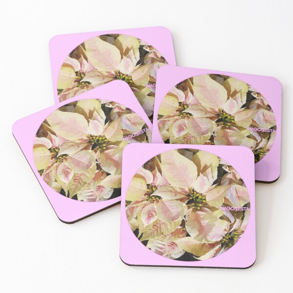 Item preview, Floral Pink / Yellow Poinsettia by Wagonesta  designed and sold by Wagonesta.
