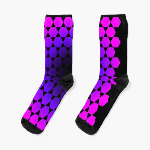 Void Hexagon Pattern Socks