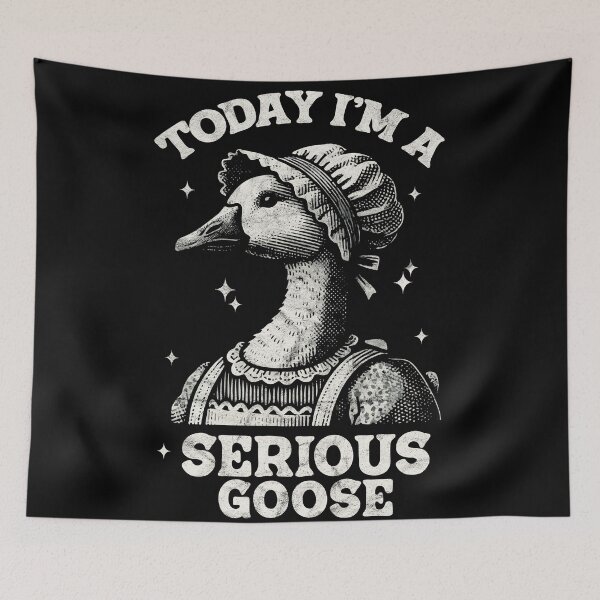 Item preview, Today I'm A Serious Goose Funny Goose With Bonnet designed and sold by TeeByDesignsCo®.
